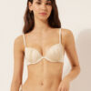 Push up Swimsuit Shiny Satin