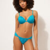 Push up Swimsuit Shiny Satin