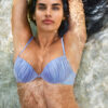 Push up Swimsuit Shiny Satin