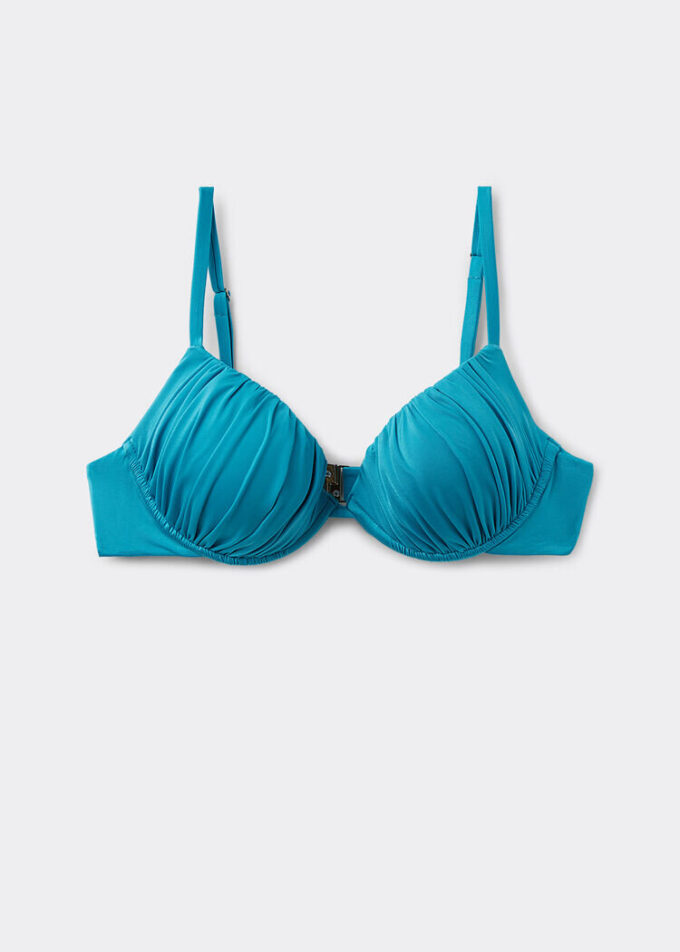 Push up Swimsuit Shiny Satin