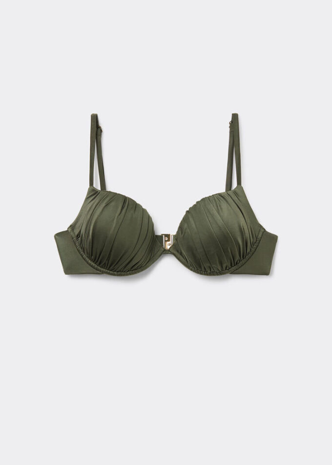 Push up Swimsuit Shiny Satin