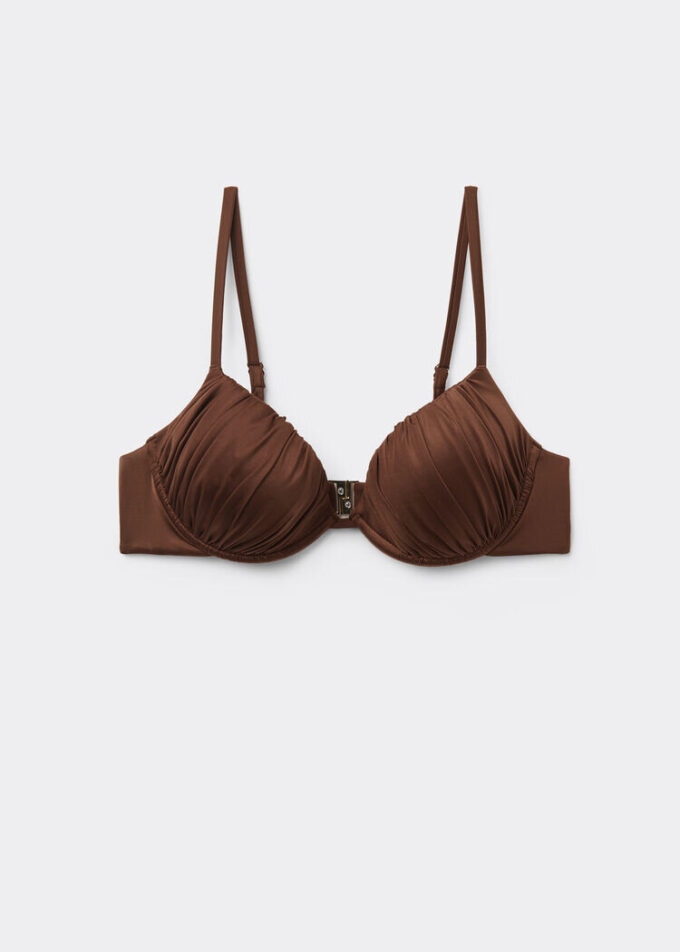 Push up Swimsuit Shiny Satin