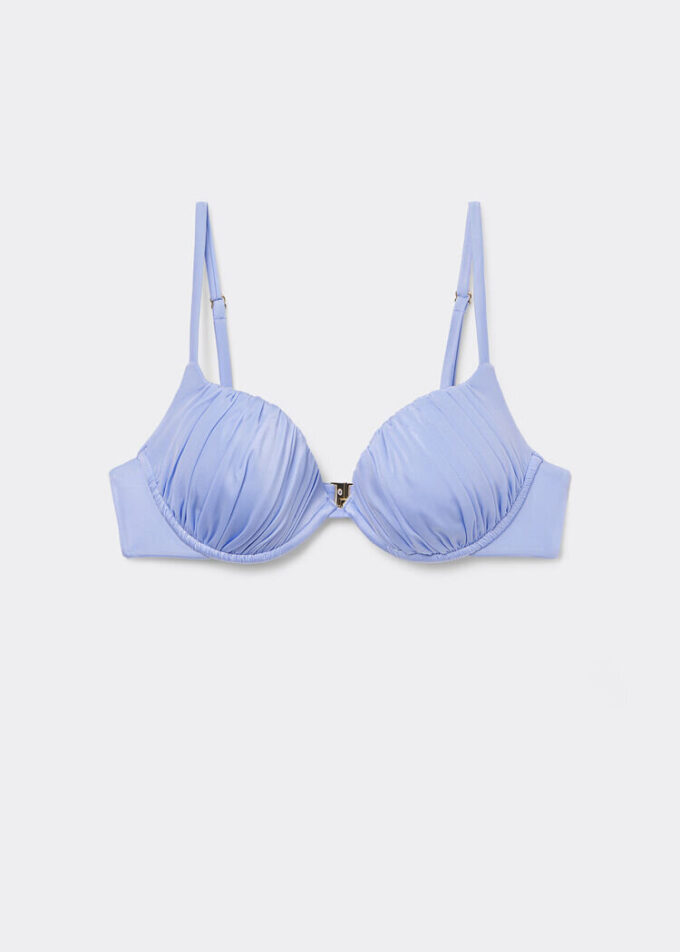 Push up Swimsuit Shiny Satin