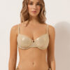 Push-Up Swimsuit Top Gold Waves Push-Up Swimsuit Top Gold Waves