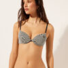 Push-Up Swimsuit Top Golden Stripes Push-Up Swimsuit Top Golden Stripes