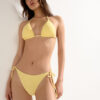 Removable Padding Triangle Swimsuit Top Crinkle Waves Removable Padding Triangle Swimsuit Top Crinkle Waves