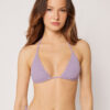 Removable Padding Triangle Swimsuit Top Crinkle Waves Removable Padding Triangle Swimsuit Top Crinkle Waves
