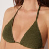 Removable Padding Triangle Swimsuit Top Crinkle Waves Removable Padding Triangle Swimsuit Top Crinkle Waves