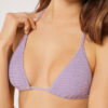 Removable Padding Triangle Swimsuit Top Crinkle Waves Removable Padding Triangle Swimsuit Top Crinkle Waves