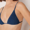 Removable Padding Triangle Swimsuit Top Crinkle Waves Removable Padding Triangle Swimsuit Top Crinkle Waves