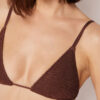 Removable Padding Triangle Swimsuit Top Crinkle Waves Removable Padding Triangle Swimsuit Top Crinkle Waves