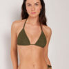 Removable Padding Triangle Swimsuit Top Crinkle Waves Removable Padding Triangle Swimsuit Top Crinkle Waves