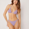 Removable Padding Triangle Swimsuit Top Crinkle Waves Removable Padding Triangle Swimsuit Top Crinkle Waves