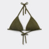 Removable Padding Triangle Swimsuit Top Crinkle Waves Removable Padding Triangle Swimsuit Top Crinkle Waves