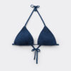 Removable Padding Triangle Swimsuit Top Crinkle Waves Removable Padding Triangle Swimsuit Top Crinkle Waves