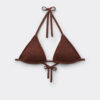 Removable Padding Triangle Swimsuit Top Crinkle Waves Removable Padding Triangle Swimsuit Top Crinkle Waves