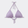 Removable Padding Triangle Swimsuit Top Crinkle Waves Removable Padding Triangle Swimsuit Top Crinkle Waves