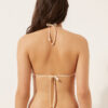 Removable Padding Triangle Swimsuit Top Shiny Satin Removable Padding Triangle Swimsuit Top Shiny Satin