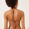 Removable Padding Triangle Swimsuit Top Shiny Satin Removable Padding Triangle Swimsuit Top Shiny Satin