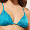 Removable Padding Triangle Swimsuit Top Shiny Satin Removable Padding Triangle Swimsuit Top Shiny Satin