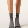 Ribbed Glitter Socks