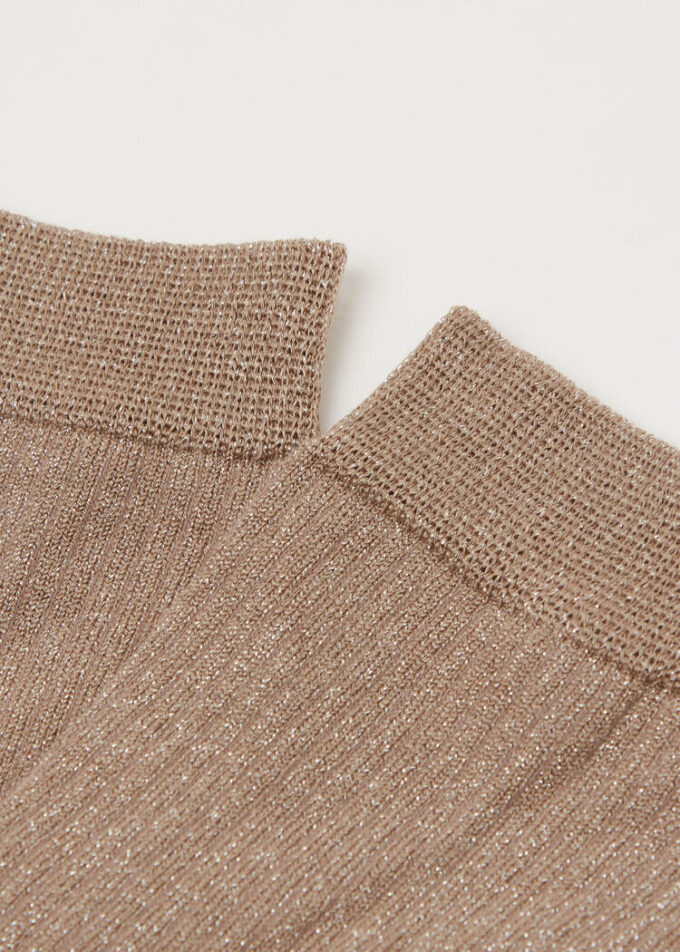 Ribbed Glitter Socks