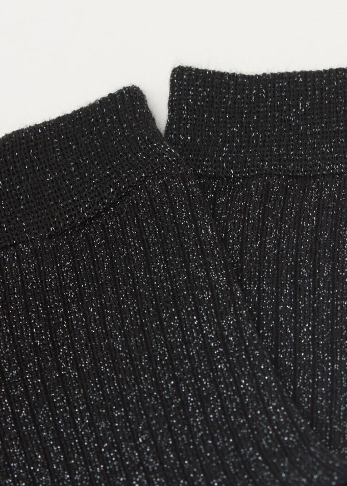 Ribbed Glitter Socks