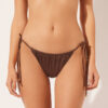 Satin Brazilian String Bikini Bottoms Satin Brazilian String Bikini Bottoms