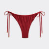 Satin Brazilian String Bikini Bottoms Satin Brazilian String Bikini Bottoms