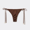Satin Brazilian String Bikini Bottoms Satin Brazilian String Bikini Bottoms