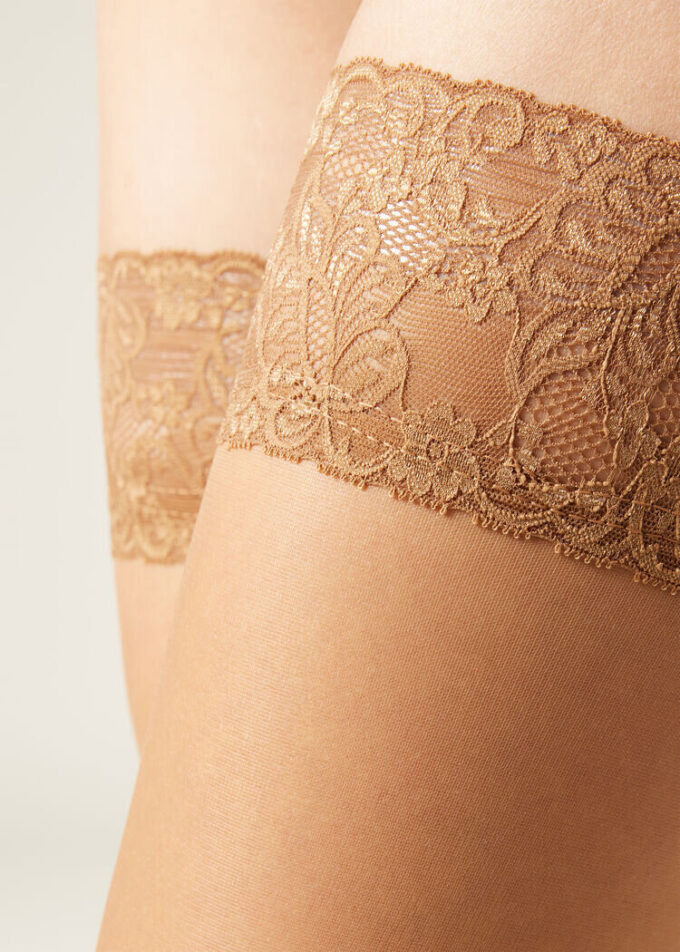 Sheer 20 Denier Thigh High Stockings Sheer 20 Denier Thigh High Stockings