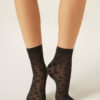 Sheer Animal Pattern Short Socks