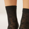 Sheer Animal Pattern Short Socks