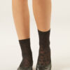 Sheer Animal Pattern Short Socks