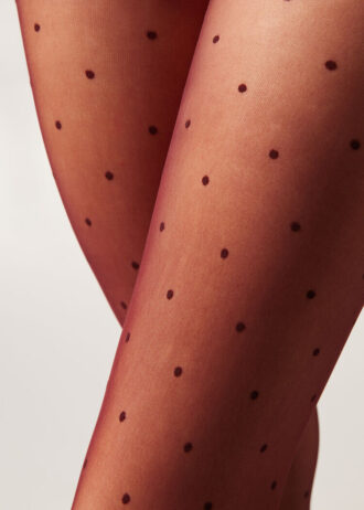 Sheer Polka Dot Tights