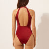 Shiny Satin One Piece Swimsuit