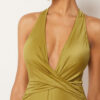 Shiny Satin One Piece Swimsuit