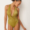 Shiny Satin One Piece Swimsuit