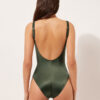 Shiny Satin Slimming One Piece Swimsuit Shiny Satin Slimming One Piece Swimsuit