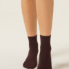Short Socks with Trimmed Cuffs