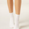 Short Socks with Trimmed Cuffs