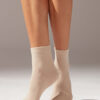 Short Socks with Trimmed Cuffs