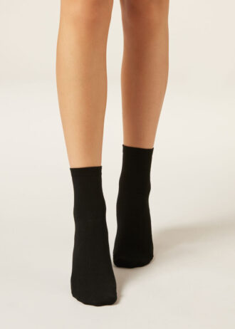 Short Socks with Trimmed Cuffs Short Socks with Trimmed Cuffs