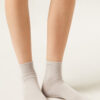 Short Socks with Trimmed Cuffs