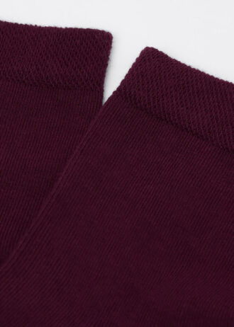 Short Socks with Trimmed Cuffs