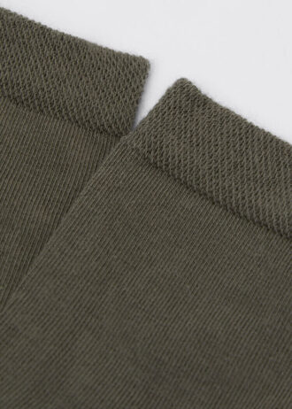 Short Socks with Trimmed Cuffs