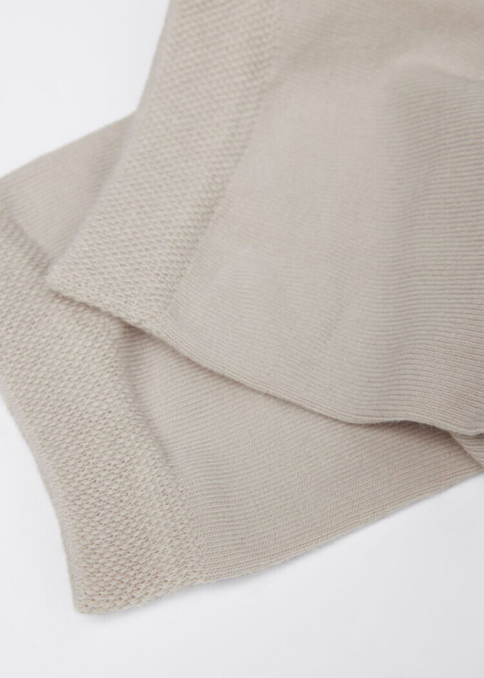 Short Socks with Trimmed Cuffs