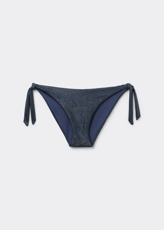 Side-Tie Swimsuit Bottom Glowing Python