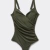 Slimming One-Piece Swimsuit Elegant Draping Slimming One-Piece Swimsuit Elegant Draping