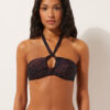 Strapless Bikini Top Dark Animalier Strapless Bikini Top Dark Animalier